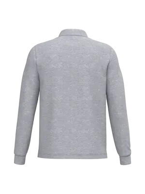 Men's long-sleeved polo shirt – Oxford Grey