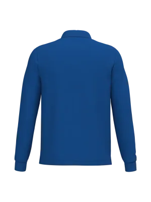 Men's long-sleeved polo shirt – Royal Blue