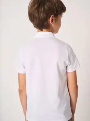 Kids' pique polo shirt