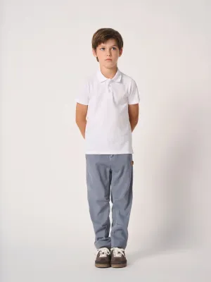 Kids' pique polo shirt