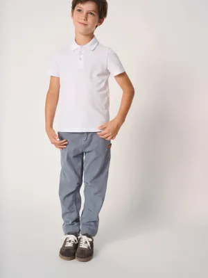Kids' pique polo shirt