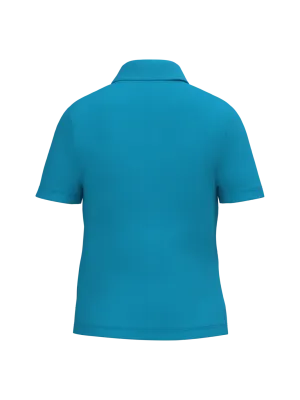 Kids' pique polo shirt – Ideal Atoll Blue