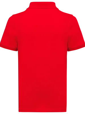 Kids Bio180 pique polo shirt – Red