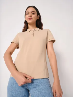 Polo piqué femme