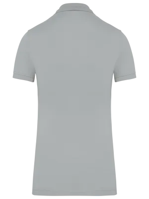 Polo piqué Bio180 femme – Snow Grey