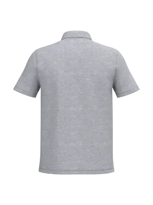 Men's pique polo shirt – Ideal Oxford Grey