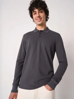 Polo piqué LSL homme