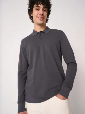 Polo piqué LSL homme