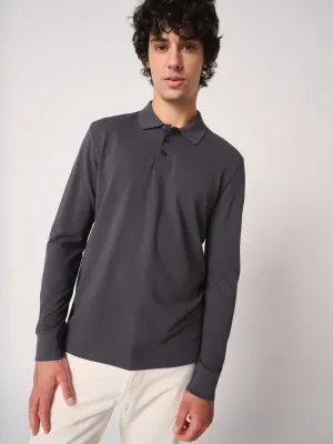 Polo piqué LSL homme