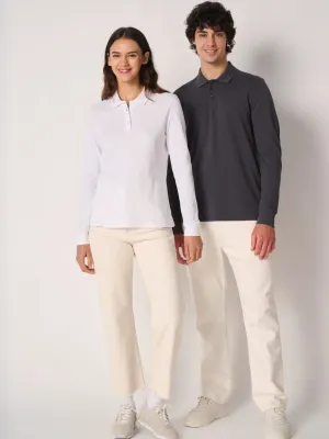 Polo piqué LSL homme