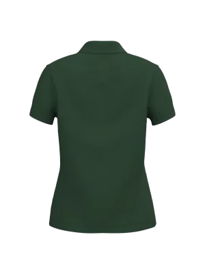 Ladies’ short-sleeved piqué polo shirt – Forest Green