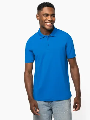Men's short sleeve piqué polo shirt