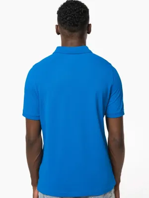 Men's short sleeve piqué polo shirt