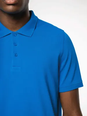 Men's short sleeve piqué polo shirt