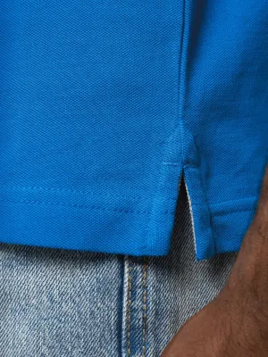 Men's short sleeve piqué polo shirt