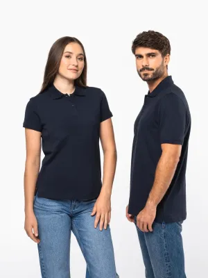 Men's short sleeve piqué polo shirt