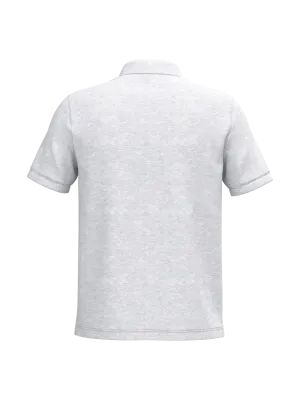 Men's short sleeve piqué polo shirt – Ash Heather