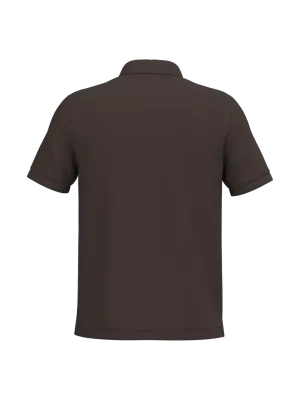 Men's short sleeve piqué polo shirt – Chocolate