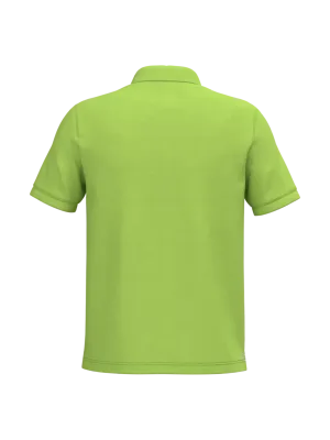 Men's short sleeve piqué polo shirt – Lime