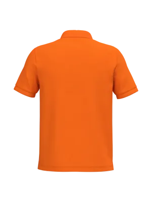 Men's short sleeve piqué polo shirt – Orange