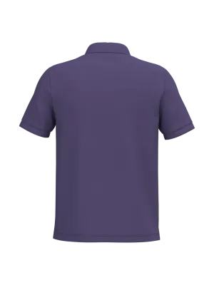Men's short sleeve piqué polo shirt – Purple