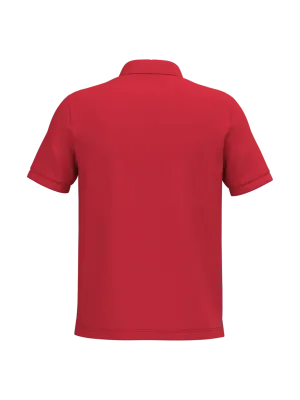 Men's short sleeve piqué polo shirt – Red