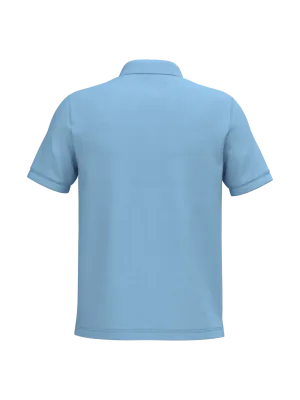 Men's short sleeve piqué polo shirt – Sky Blue