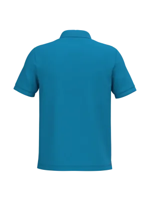 Men's short sleeve piqué polo shirt – Tropical Blue