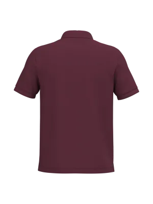 Men's short sleeve piqué polo shirt – Wine