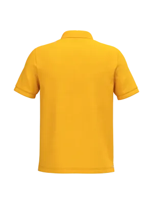 Men's short sleeve piqué polo shirt – Yellow