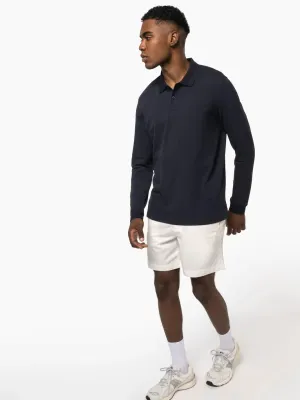 Polo piqué manches longues Bio180 homme