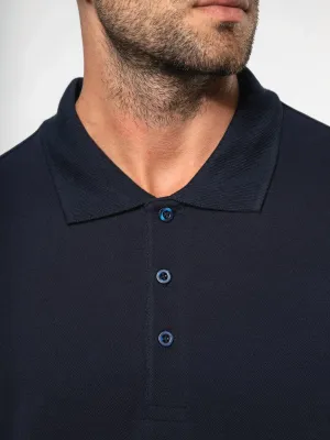 Polo piqué de manga larga de hombre