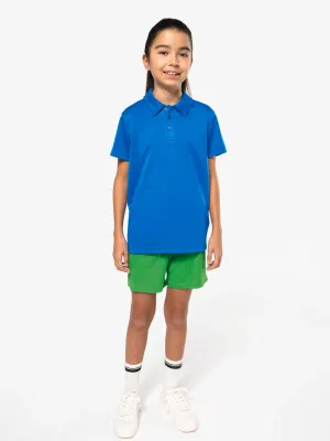Kids' short-sleeved polo shirt