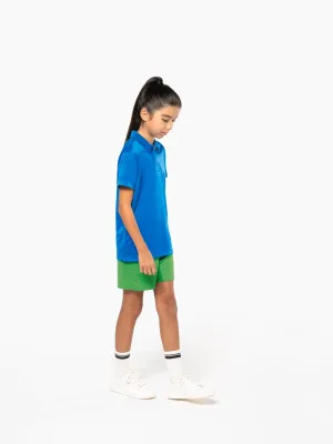 Kids' short-sleeved polo shirt