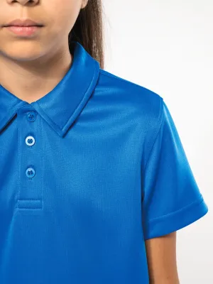 Kids' short-sleeved polo shirt