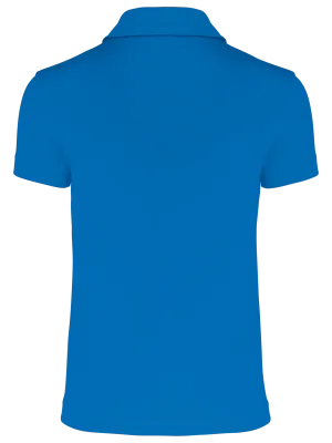 Kids' short-sleeved polo shirt – Aqua Blue