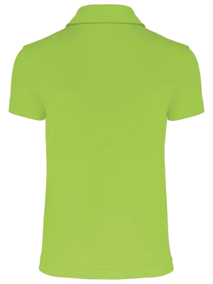 Kids' short-sleeved polo shirt – Lime