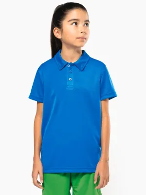 Kids' short-sleeved polo shirt