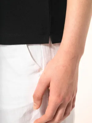 Polo Supima® de manga corta de mujer