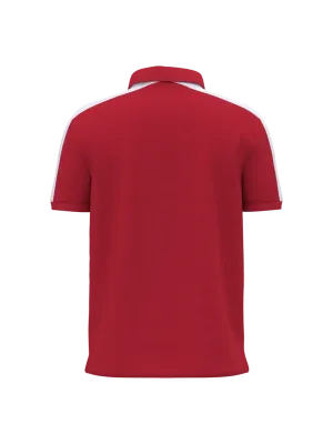 Unisex Bicolor Team Polo Shirt – Sporty Red / White