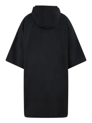 Towelling Poncho – Black