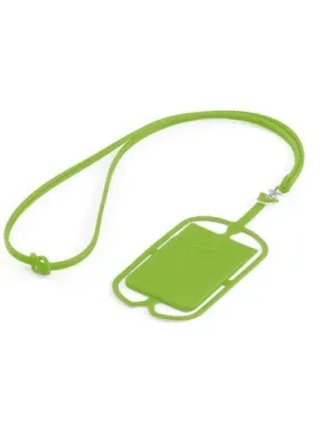 NICOLAUS. Porte-cartes avec support pour smartphone – Vert clair