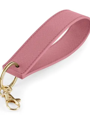 Boutique keyring with wrist strap – Dusty Pink