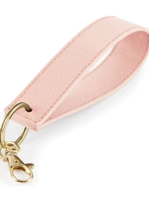 Boutique keyring with wrist strap – Soft pink