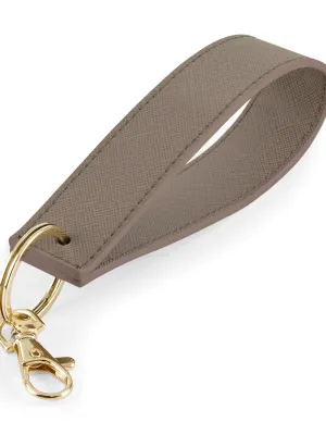 Boutique keyring with wrist strap – Taupe