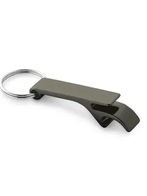 BAITT. Porte-clés en aluminium avec ouvre-capsules – Gun metal