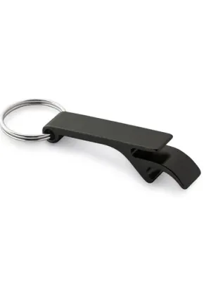 BAITT. Porte-clés en aluminium avec ouvre-capsules – Noir