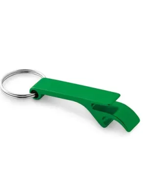 BAITT. Porte-clés en aluminium avec ouvre-capsules – Vert
