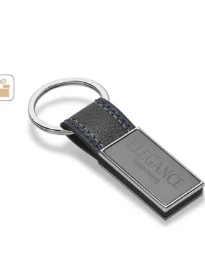 BALE. Metal and PU keyring