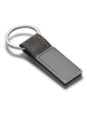 BALE. Metal and PU keyring – Orange